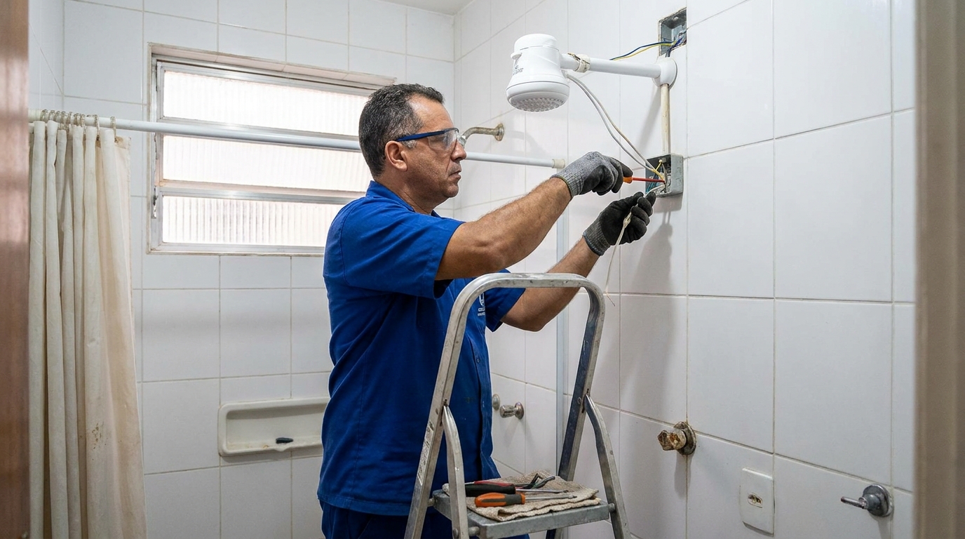 Instalacao de chuveiro eletrico em Londrina‑PR