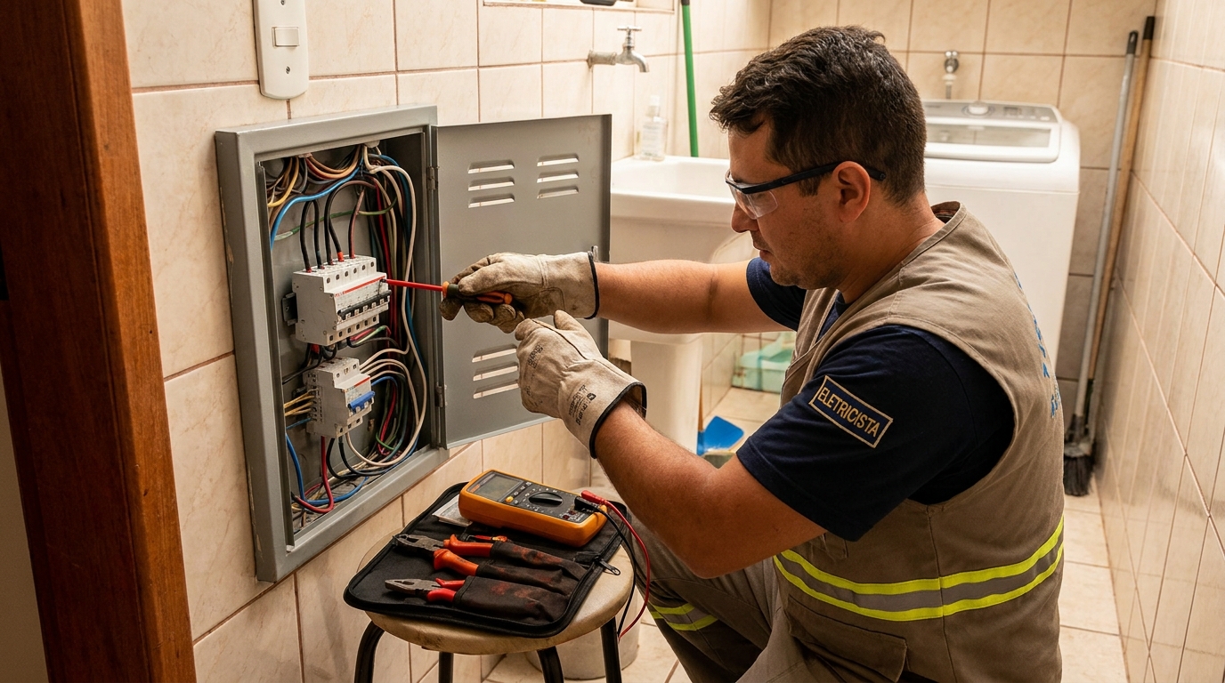 Instalacao de disjuntor residencial em Londrina‑PR