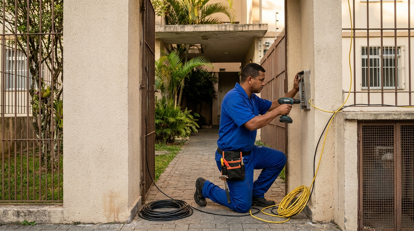 Instalacao de interfone profissional em Londrina‑PR
